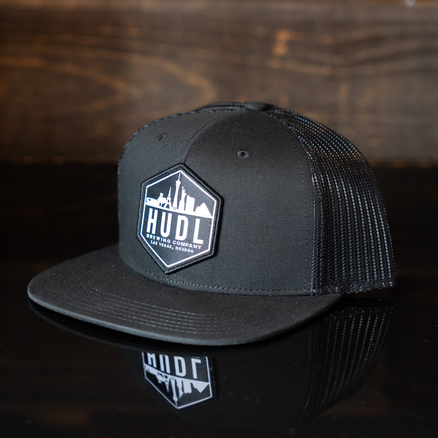 Skyline Flatbill Hat (Black)