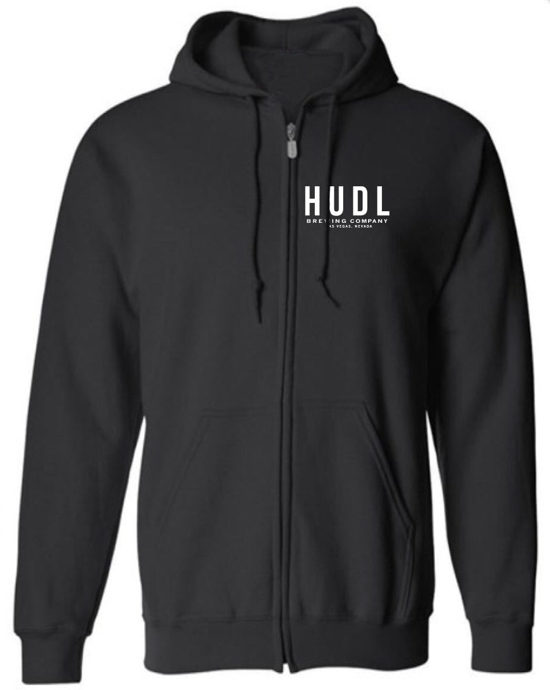 HUDL Zip Hoodie Black