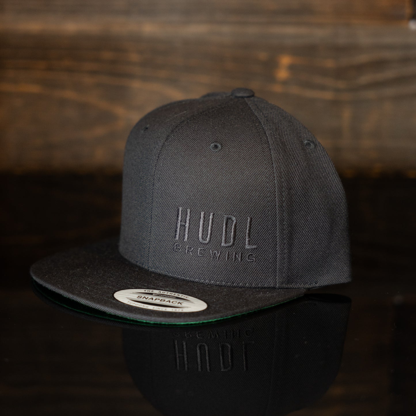 HUDL Classic Flatbill Hat (Charcoal)