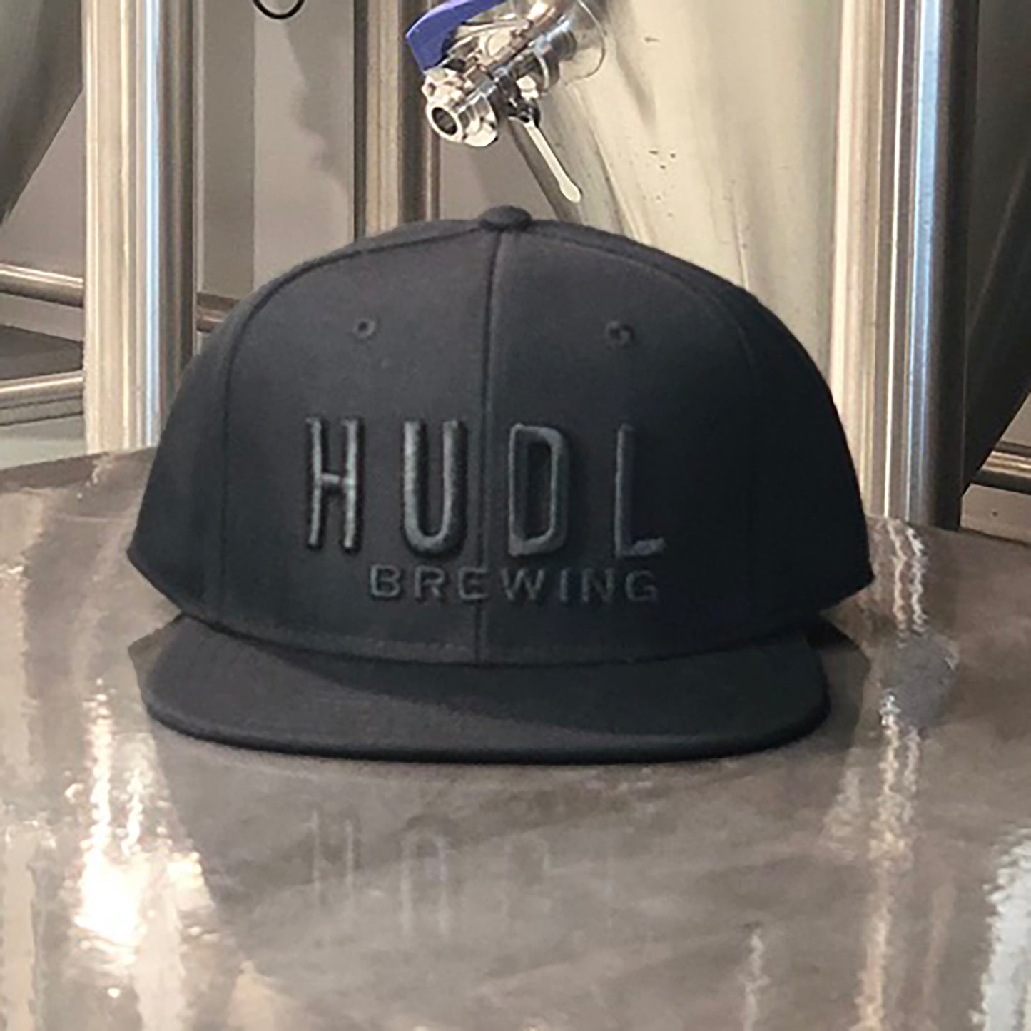 HUDL Brewing Flatbill Hat (Black)